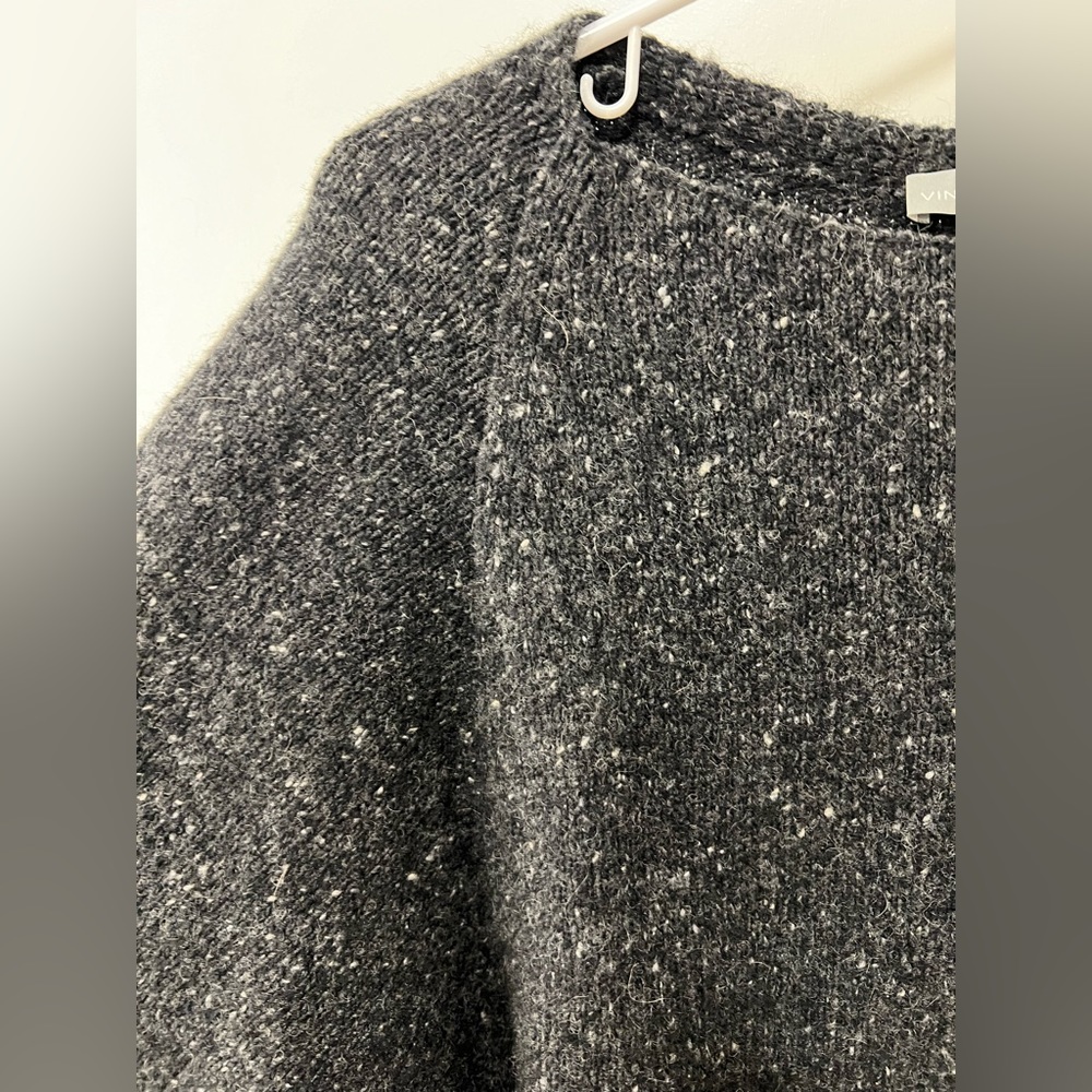 Vince Cashmere Boatneck Sweater in Charcoal - Picture 10 of 14